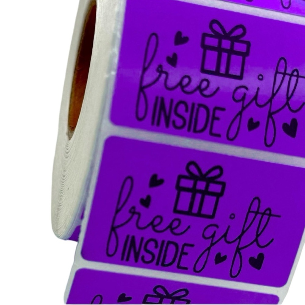 Free gift inside sticker | Free Gift Appreciation Sticker 2" new - Picture 4 of 5
